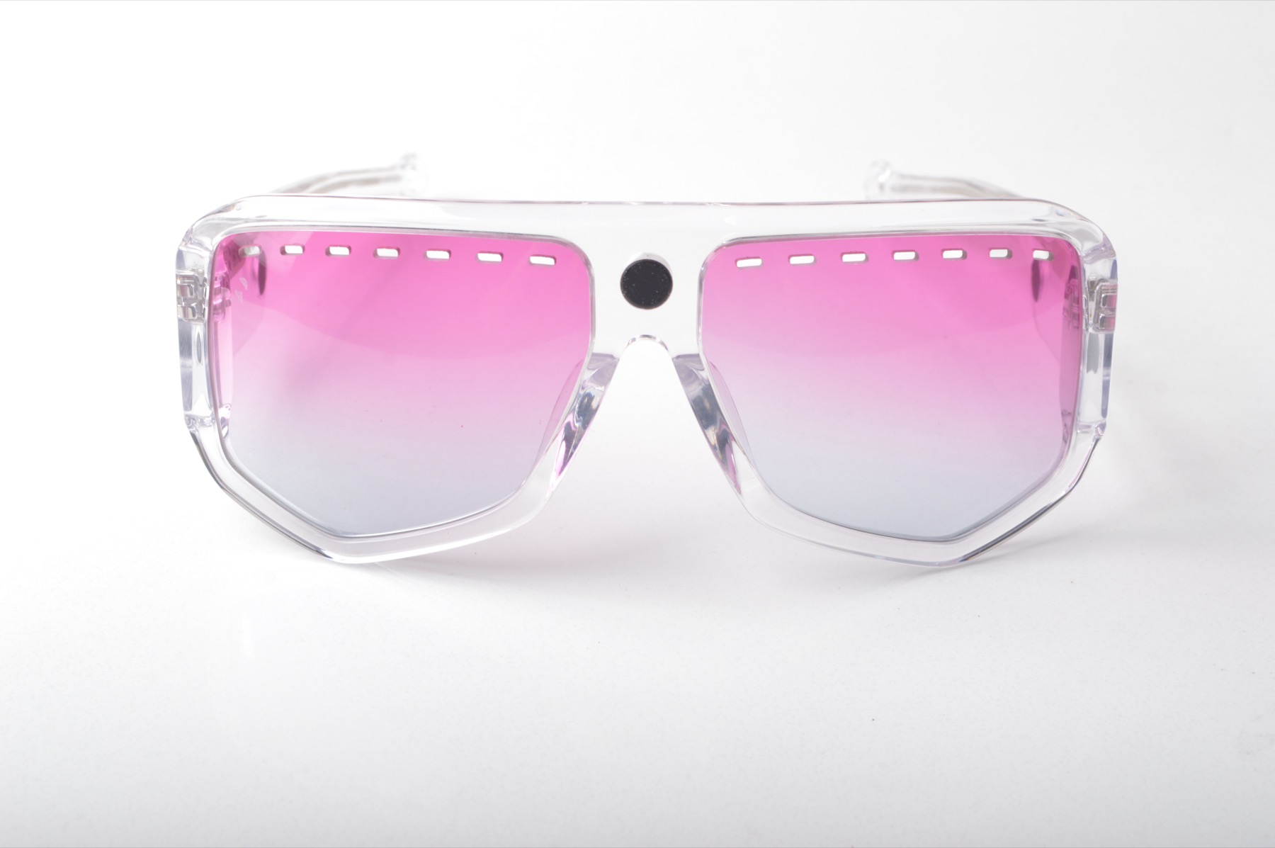 MagSnap clear frame with pink lenses